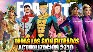 NUEVA SKIN GRATIS TODAS LAS SKIN FILTRADAS ACTUALIZACION 2710 FORTNITE  NUEVAS SKINS INVENCIBLE [upl. by Yuria]