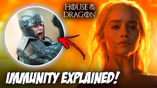 EXPLAINED why the TARGARYENS BURN in House Of The Dragon and DAENERYS IS IMMUNE [upl. by Ailb671]