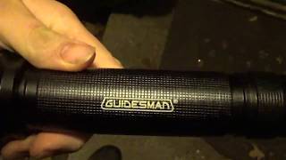 2500 lumens Guidesman flashlight brightness test 9 AA batteries included [upl. by Gram690]