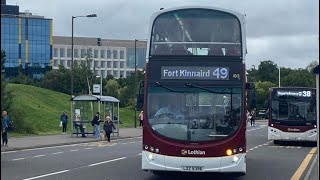 Lothian Buses Route 49 Royal Infirmary  Fort Kinaird 1013 trustinbus lovemybus [upl. by Miner]