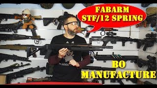 Airsoft  BO Manufacture  FABARM STF12 spring shotguns French [upl. by Iak787]