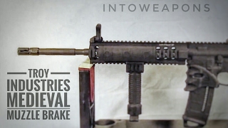 AR15 Upgrade 9 Troy Medieval Muzzle Brake [upl. by Yeldua]