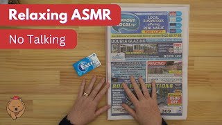 ASMR Newspaper Gum Chewing  Page Turning  No Talking [upl. by Cristy369]