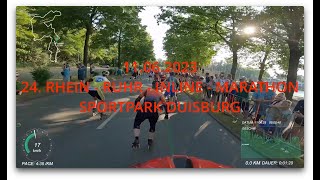 11062023 24 Rhein Ruhr Marathon 2023 Inline Skating Sportpark Duisburg [upl. by Olifoet]