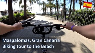 Biking Tour in Meloneras and Maspalomas Gran Canaria [upl. by Ydnirb]