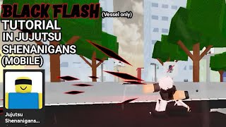 Black flash tutorial in Jujutsu Shenanigans mobile [upl. by Esereht]