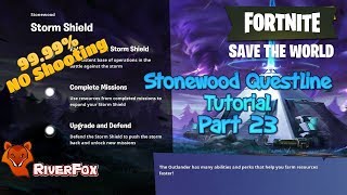 Fortnite Save The World  Stonewood Tutorial Missions part 23  SSD6 STW [upl. by Lucic]