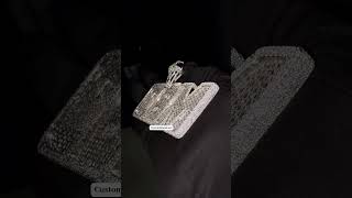 Moissanite Diamond Custom Letter quotCBMquot Pendant [upl. by Alegnaoj555]