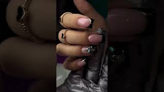 2024 Black French Nails Chic and Sophisticated Looks 🌟✨ nailart nails [upl. by Kimmie]