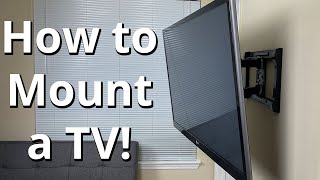 How to Properly Mount a TV to a Wall Step by Step [upl. by Maryanne]