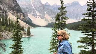 Moraine Lake in Banff National Park Alberta Canada [upl. by Nahtanhoj]