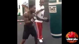 ADRIEN BRONER RIPS HARD INTO TMT HEAVY BAG BRONER VS PORTER 620 [upl. by Nitneuq]