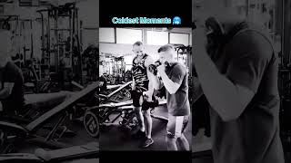 He quickly changed his face💀coldestmoment viralvideo gym [upl. by Chasse]