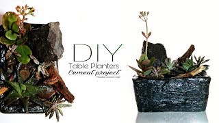 HighEnd Conctrte DIY Decor Hacks  How to make pot  Diy table planters [upl. by Osyth]