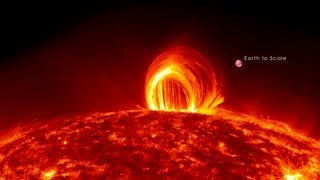 NASA  Fiery Looping Rain on the Sun [upl. by Nylareg]