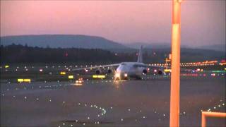 ADB Antonov124 UR82007 at ZRH  great sound [upl. by Eyeleen]