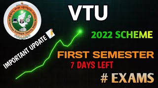 Important Video For Vtu 1st Semester 2022 Scheme Students [upl. by Natsreik125]