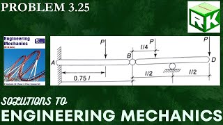 Engineering Mechanics Problem 325 solution  Timoshenko Parallel forces in a plane [upl. by Ydrah]