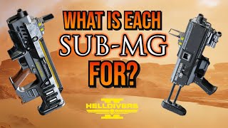 Whats the difference between SUBMACHINE GUNS in Helldivers 2 [upl. by Roxy826]