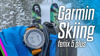 Skiing w Garmin Fenix 5 Plus  Data pages Data Fields and more [upl. by Rosmarin346]