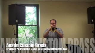 Brasspire 713 Trumpet in lacquer test Austin Custom Brass [upl. by Maon]