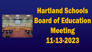 2023 11 14 HCS BOE Meeting [upl. by Os]