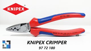 🇩🇪 ALICATE CRIMPADOR KNIPEX ATÉ 16 mm²  97 72 180 [upl. by Ruella]