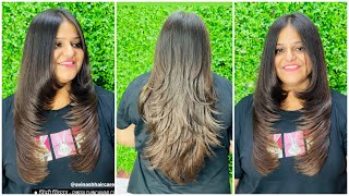 How to Forward Graduation Hair cutfront layer cutfeather cutstep by stepeasy wayfor beginners [upl. by Eraste645]