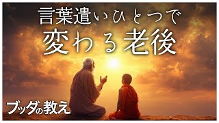 【ブッダの教え】言葉の力〜豊かな老後は言葉遣いから〜【言葉遣いで変わる老後】 [upl. by Ynnep]