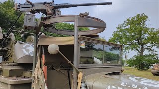 GMC CCKW 2½ton 6×6 truck with M45 Quad 05 inch machine gun mount at Military Odyssey 2024 [upl. by Aizatsana]