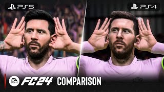 EA SPORTS FC 24  PS5 vs PS4 Comparison [upl. by Ettelimay]