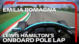 Lewis Hamiltons Onboard Pole Lap  2021 Emilia Romagna Grand Prix  Pirelli [upl. by Salvay]