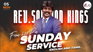 Tamil amp English Praise and Worship  Sunday Service   FLAG Church  Rev Solomon Kings 5112023 [upl. by Lalo260]