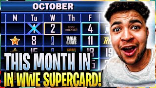 INSANE NEW OCTOBER CALENDER IN WWE SUPERCARD [upl. by Liauqram]