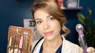 ASMR Relaxing Ear Examination👂 Doctor Roleplay earwax removal tuning fork test soft spoken RP [upl. by Elum986]