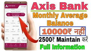 How to decrease Axis bank MAB charges online Axis Bank Monthly average balance [upl. by Hilar]