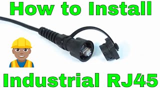 How to install and crimp waterproof ip67 rj45 ethernet connector by Signamax [upl. by Bigler]