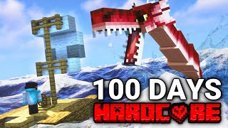 100 Days Stranded At Sea In Minecraft Hardcore [upl. by Nelyk]