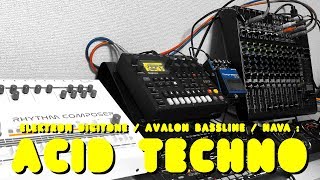 Elektron Digitone  Avalon Bassline  NAVA  acid techno [upl. by Nylram]