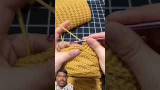 Simple crochet and knitting pattern tutorial crochet knitting handmade [upl. by Gamaliel]