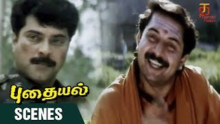 Puthaiyal Tamil Movie Scenes  Puthaiyal Climax Scene  Mammootty  Arvind Swamy  Thamizh Padam [upl. by Irolav948]