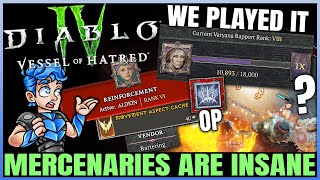 Diablo 4  ALL Mercenaries Skill Guide amp Gameplay Showcase  Best For Each Class  Vessel of Hatred [upl. by Sinegra]