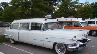 A Walk About the Cadillac hearses ambulances and limos at the 2016 Professional Car Society meet [upl. by Ferna]