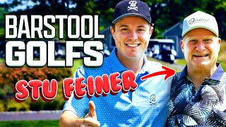 Stu Feiner Plays Golf For The First Time in 40 YEARS  Barstool Golfs [upl. by Leirea]