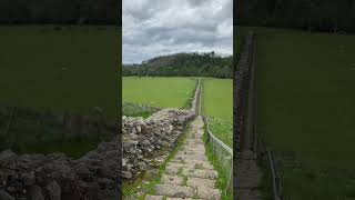 Hadrians Wall Built from 122AD running for 73 miles across the north of England history uk fyp [upl. by Fuld]