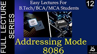 Addressing Mode Of 8086  Microprocessor And Microcontroller  BTech  Lect 12 [upl. by Dannica]