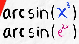 How to Find Derivatives of arcsin with Chain Rule  Calculus 1 Exercises [upl. by Lazaro]