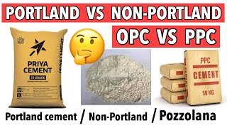 ordinary portland cement vs Portland Pozzolana Cement  OPC cement VS PPC cement  civilogy [upl. by Arvell]