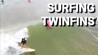 SURFING TWINFINS IN CHERATING MALAYSIA [upl. by Rollin]