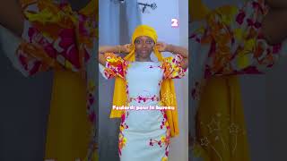 Tuto attache de foulard 😇 headwrapstyles foulard tutorial shorts [upl. by Roe]